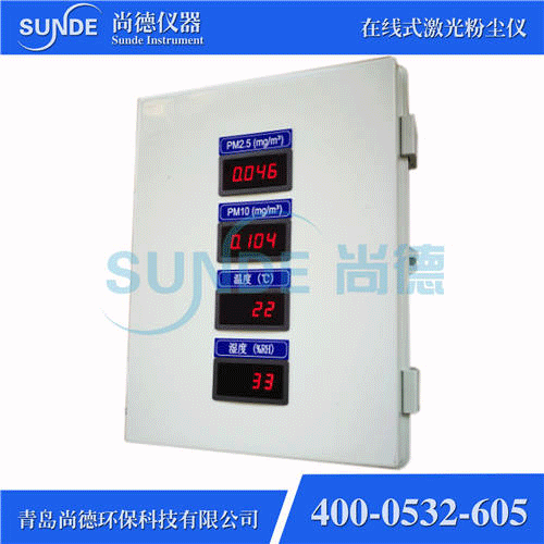 SN-F802 智能型在線(xiàn)式粉塵濃度檢測(cè)儀（PM2.5+PM10，帶外顯）